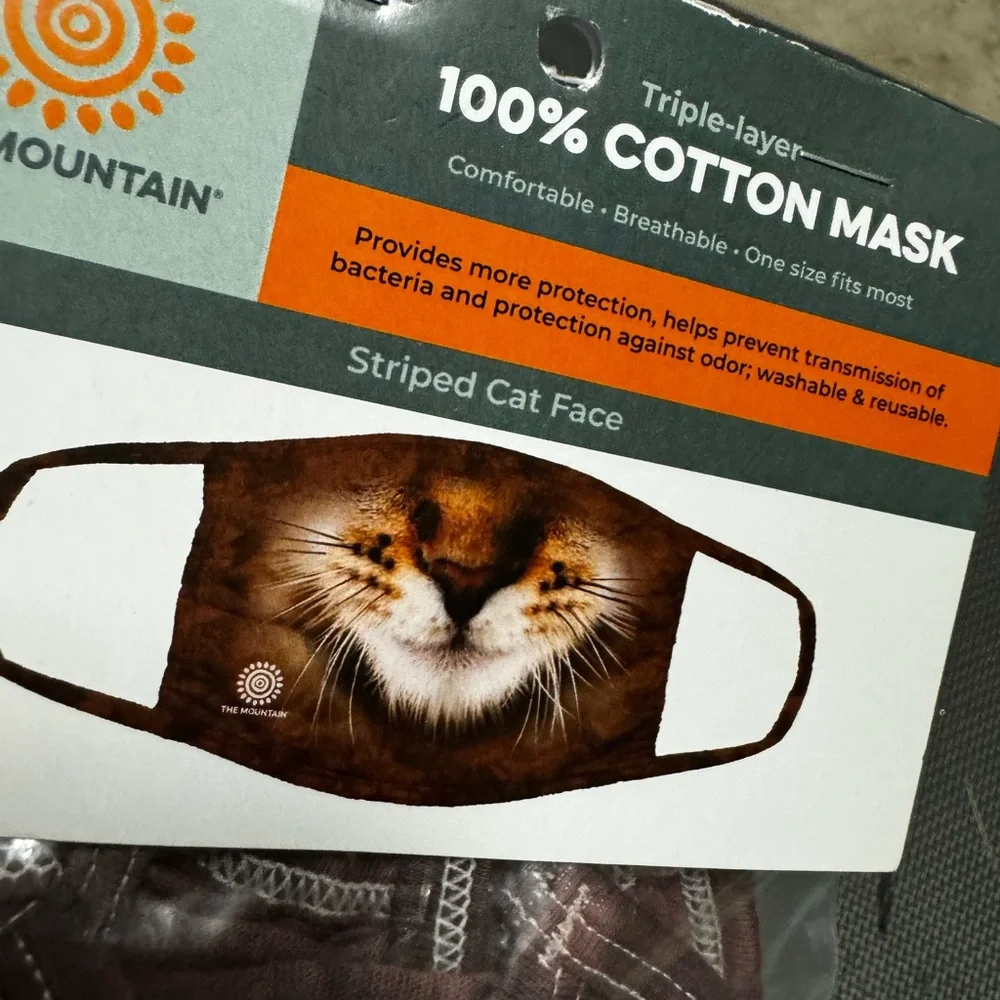 The Mountain 100% Cotton Striped Cat Mask Halloween Party